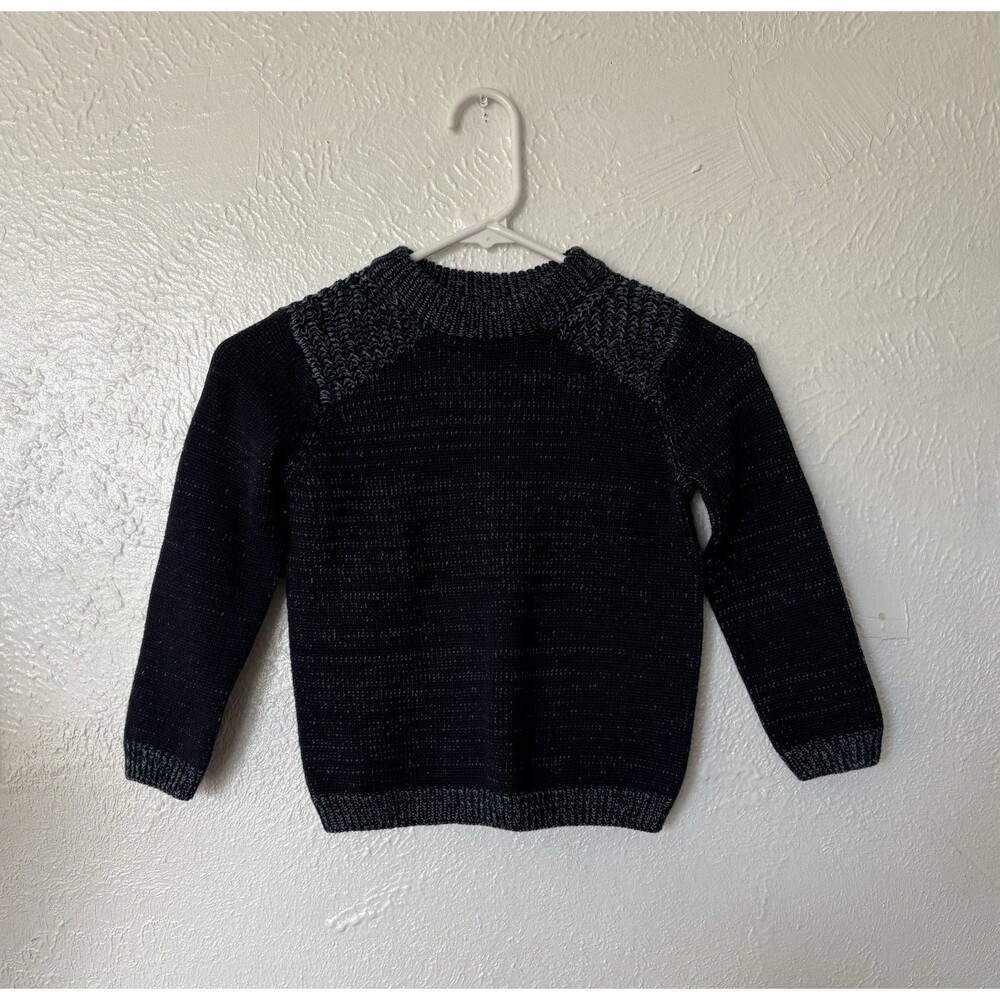 Class Club Boys Vintage 100% Cotton Navy Blue Knitted Sweater Size 4-5